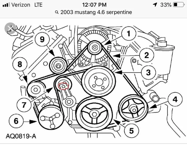 4.6 mustang belt diagram 4.6 mustang belt diagram