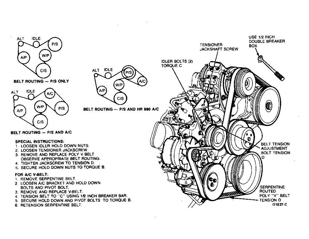 5.0 coyote belt diagram