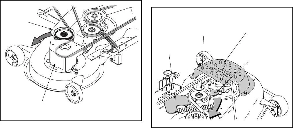 50 inch cub cadet lt1050 deck belt diagram