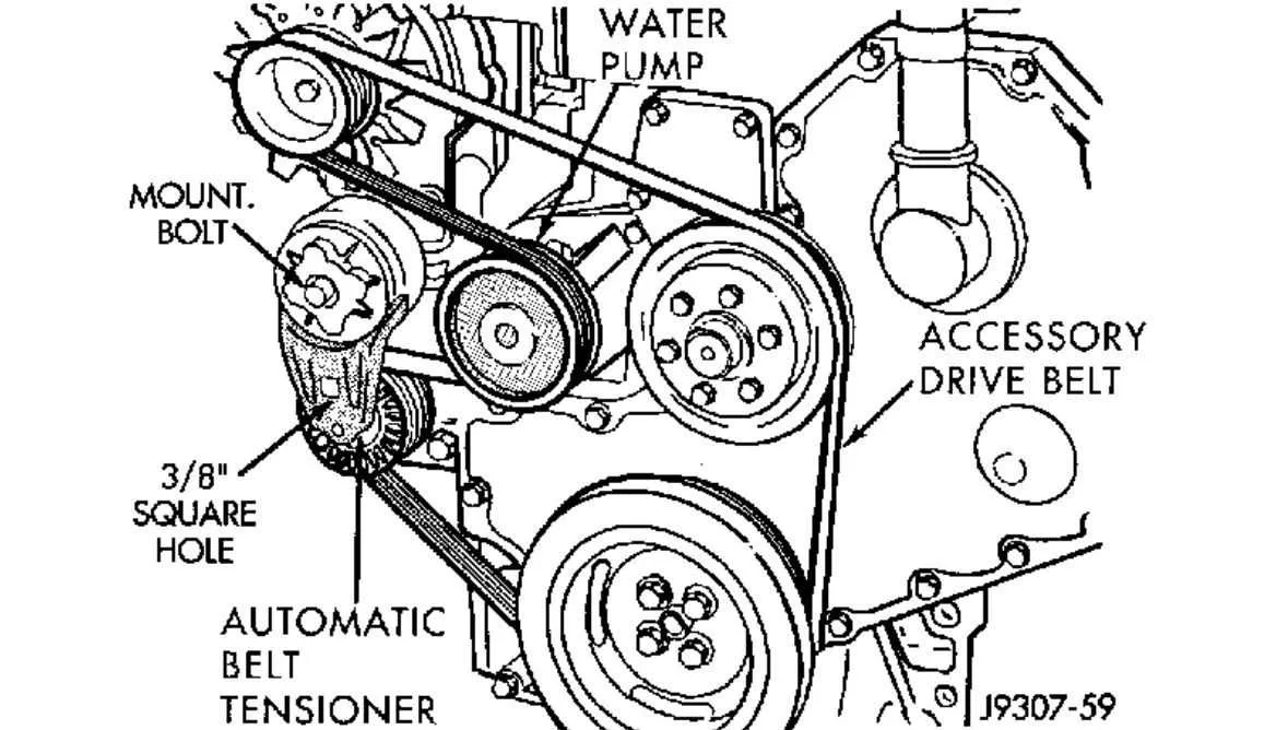 6.7 cummins serpentine belt diagram