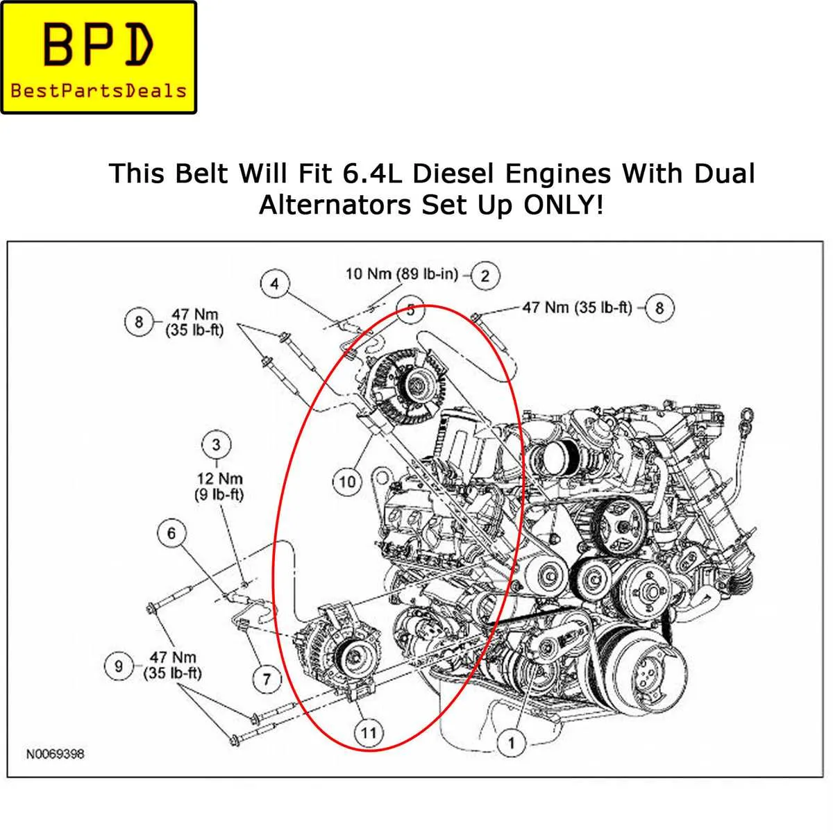7.3 powerstroke serpentine belt diagram