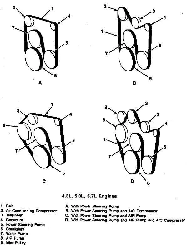 5 3 Serpentine Belt Diagram