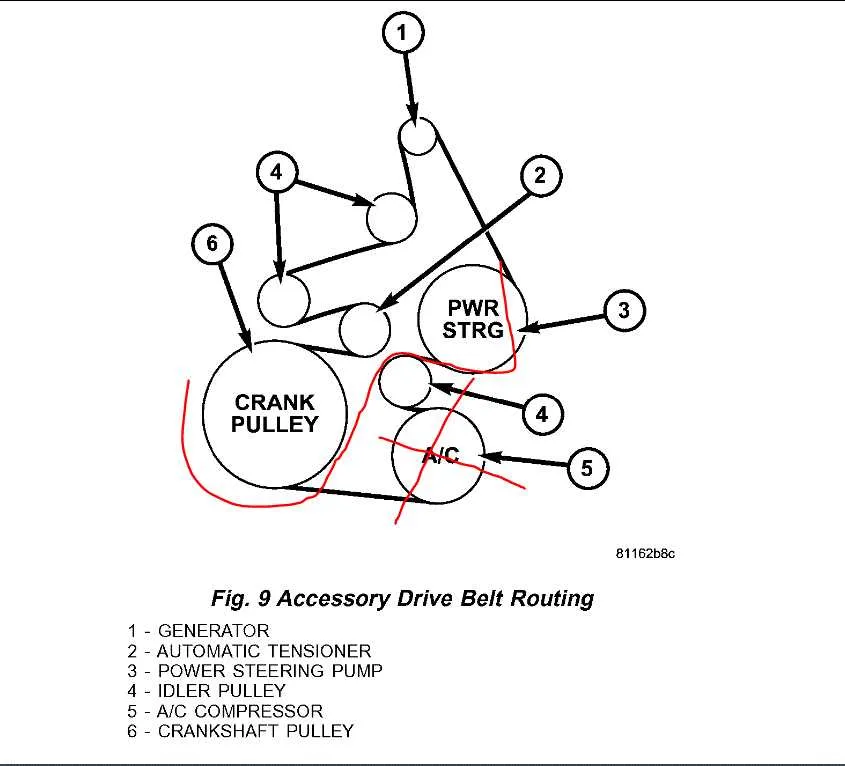 chrysler 300c 5.7 belt diagram
