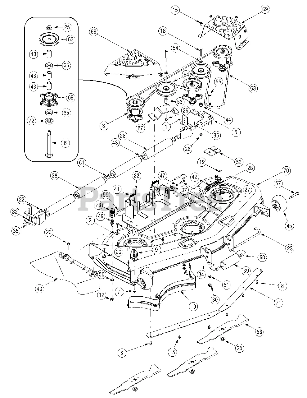 cub cadet gt1554 drive belt diagram