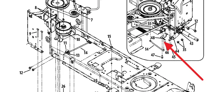cub cadet ltx1050 deck belt diagram