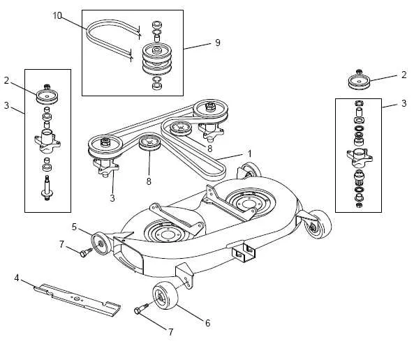 cub cadet ltx1050 deck belt diagram