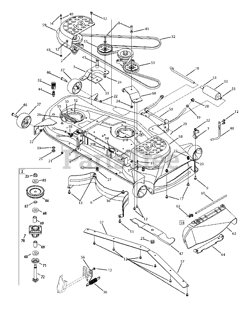cub cadet super lt 1554 drive belt diagram