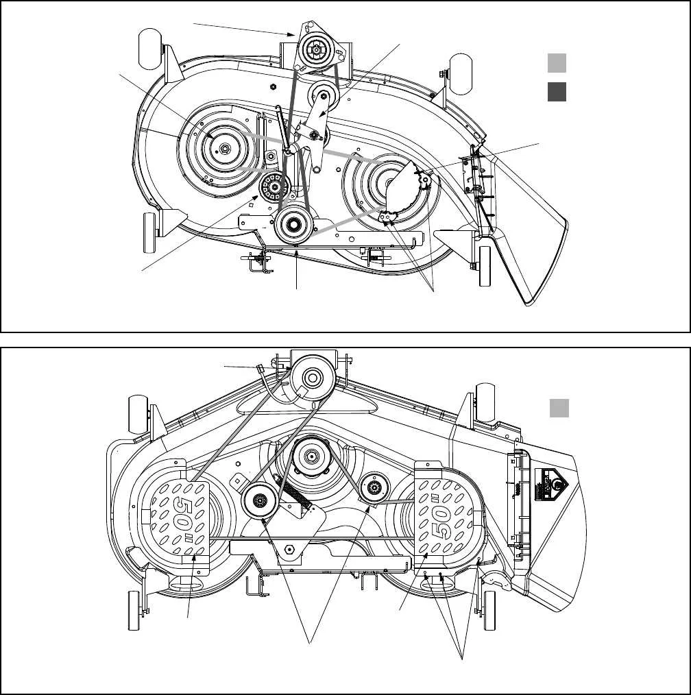 cub cadet zt1 54 drive belt diagram