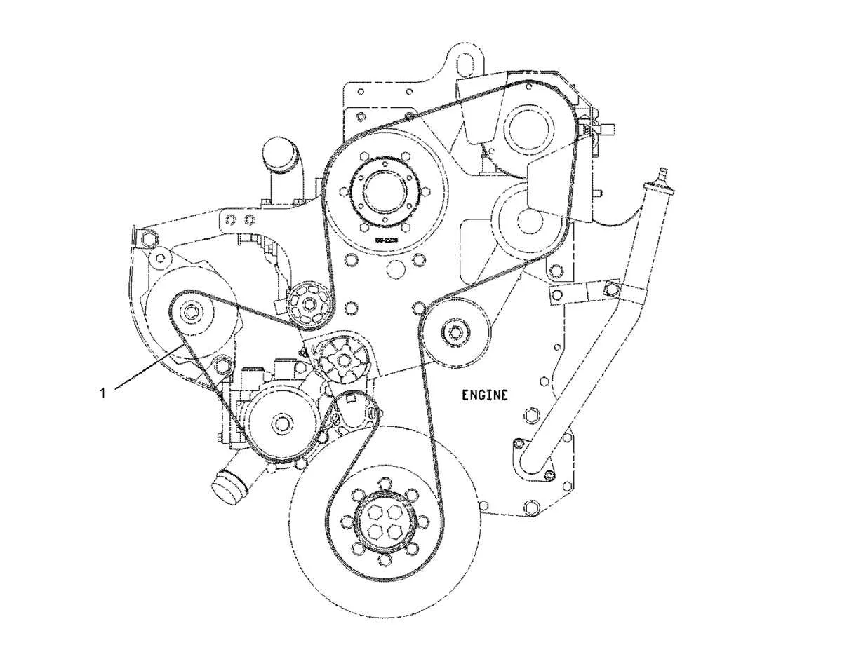 d105 belt diagram