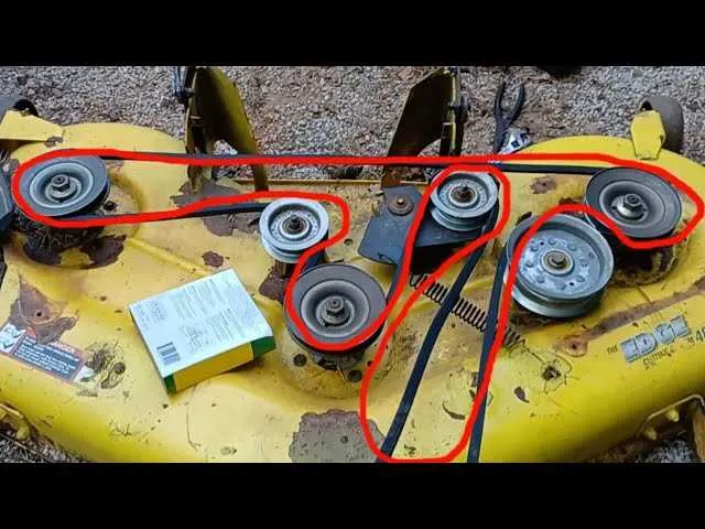 deck belt diagram for john deere l120
