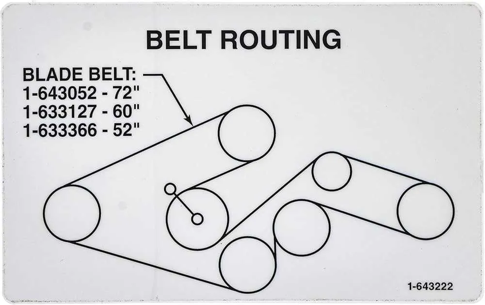 exmark 60 inch belt diagram