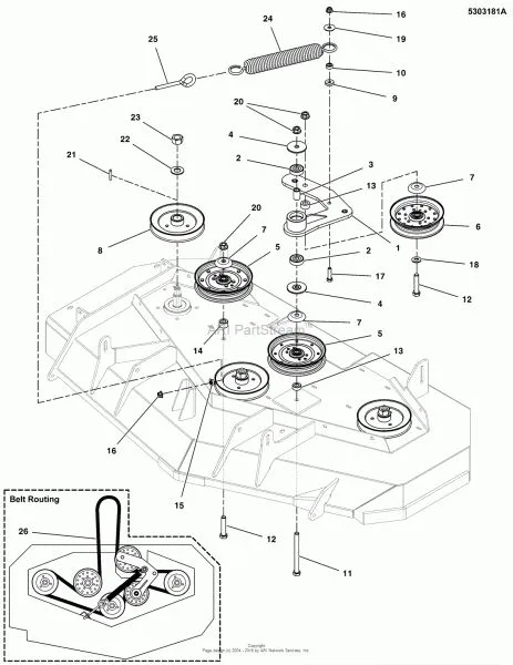 ferris belt diagram 48 inch