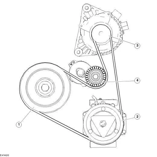 ford focus alternator belt diagram