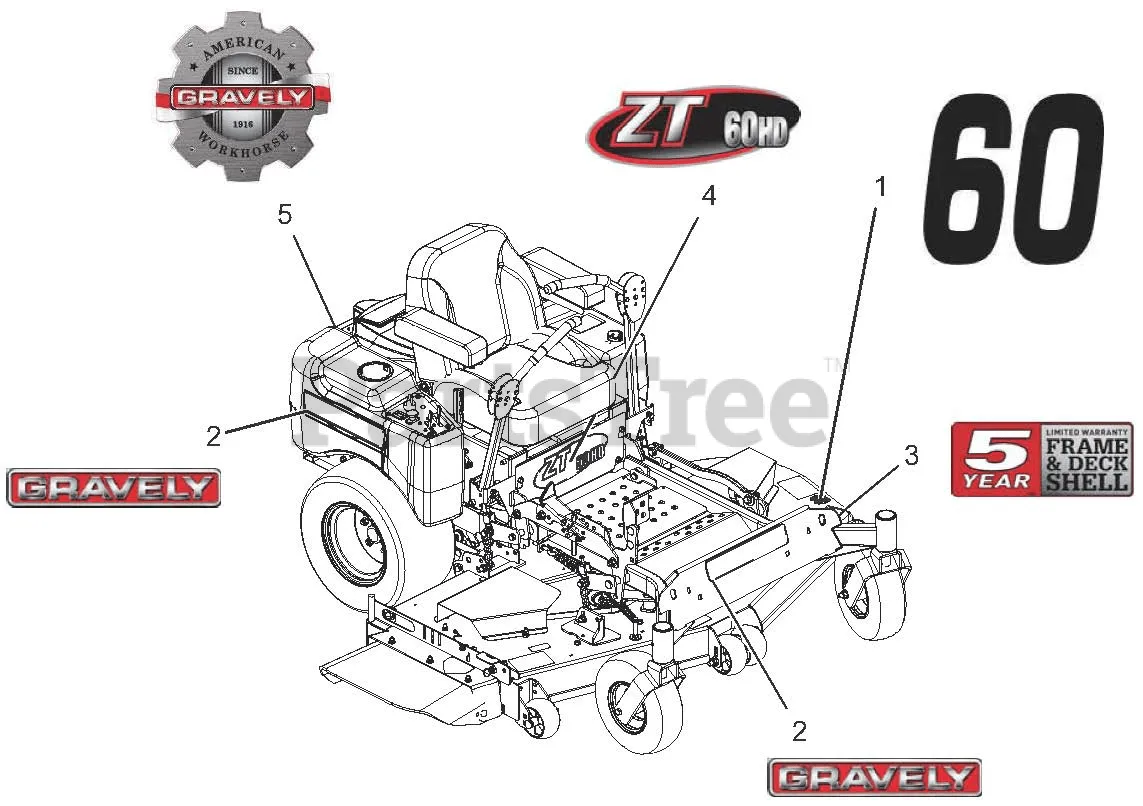 gravely zt 60 hd belt diagram