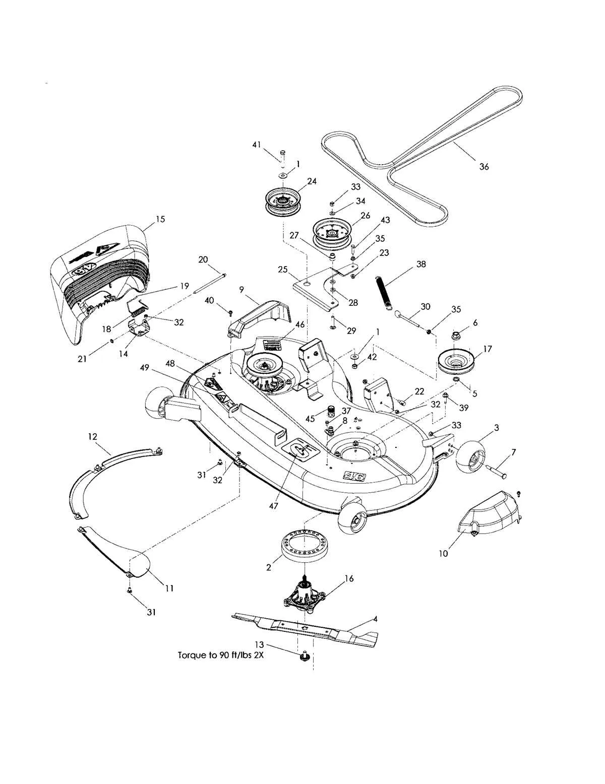 husqvarna rz5424 drive belt diagram