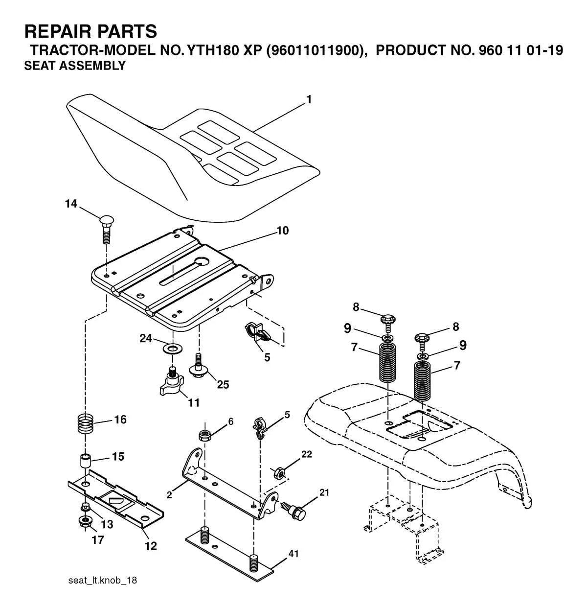 husqvarna yth 18542 belt diagram