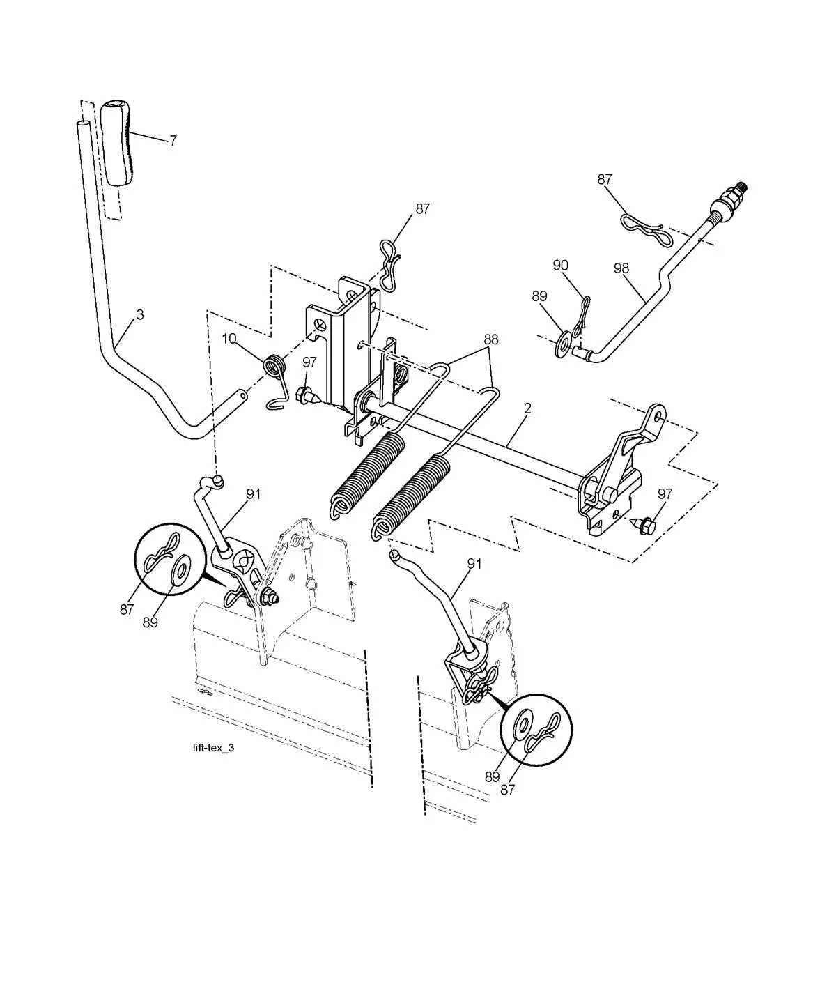 husqvarna yth2348 drive belt diagram
