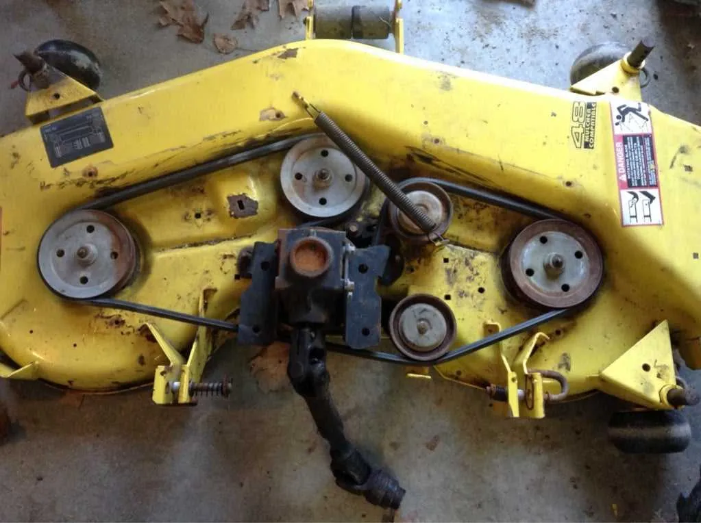 john deere 54 in mower deck belt diagram