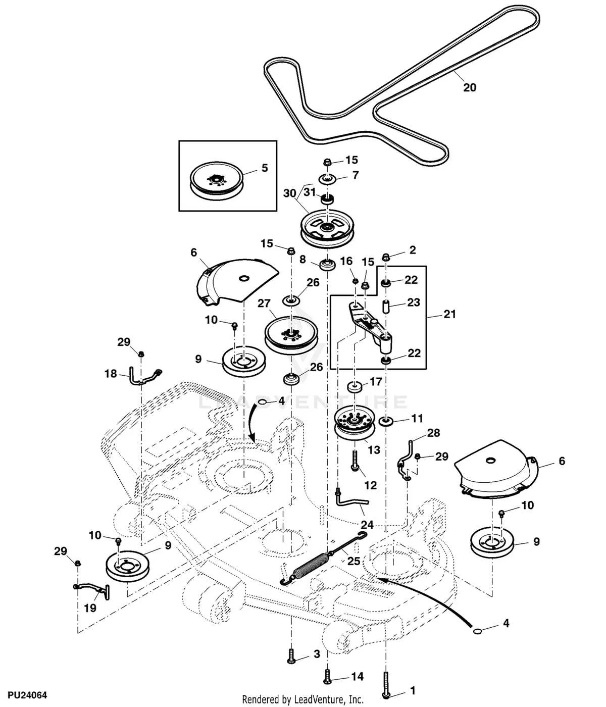 john deere z930m drive belt diagram