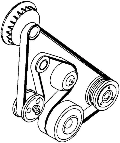 ls1 drive belt diagram