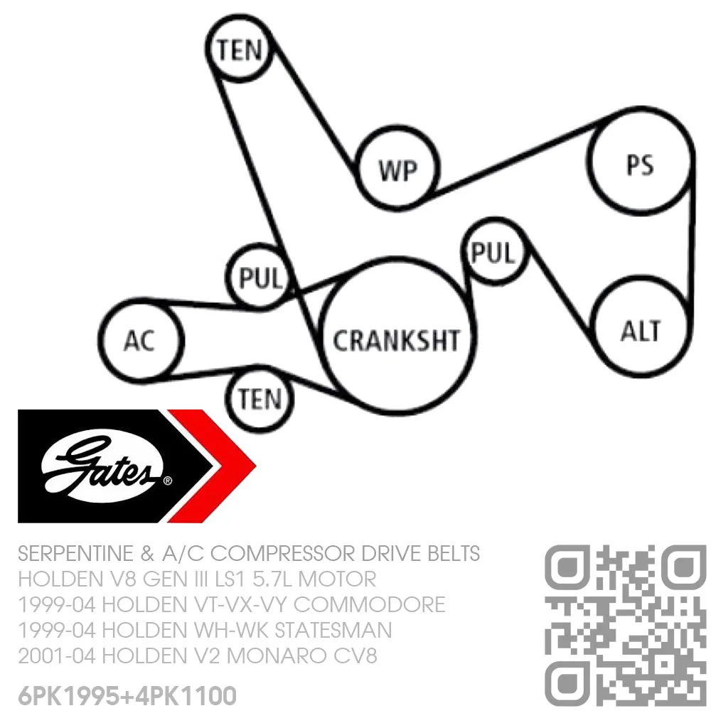 ls1 drive belt diagram