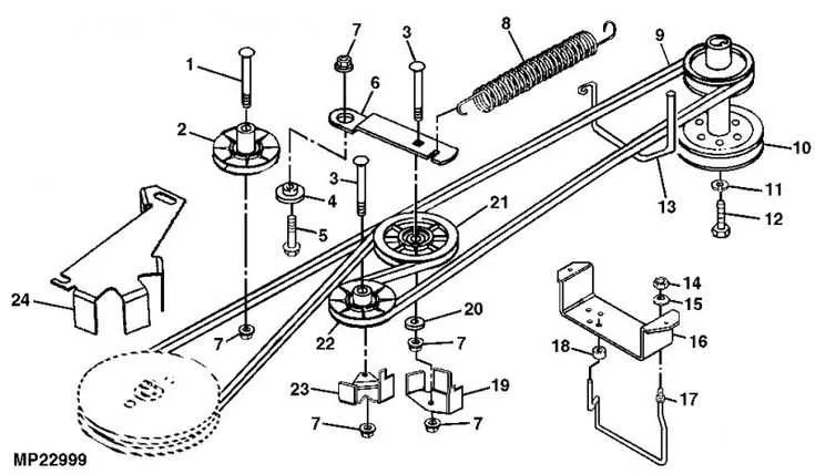 manual mtd 46 inch deck belt diagram