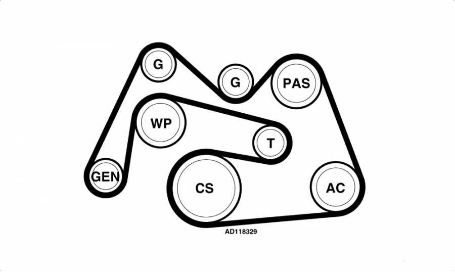 mercedes w204 belt diagram