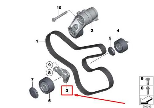 n55 belt diagram