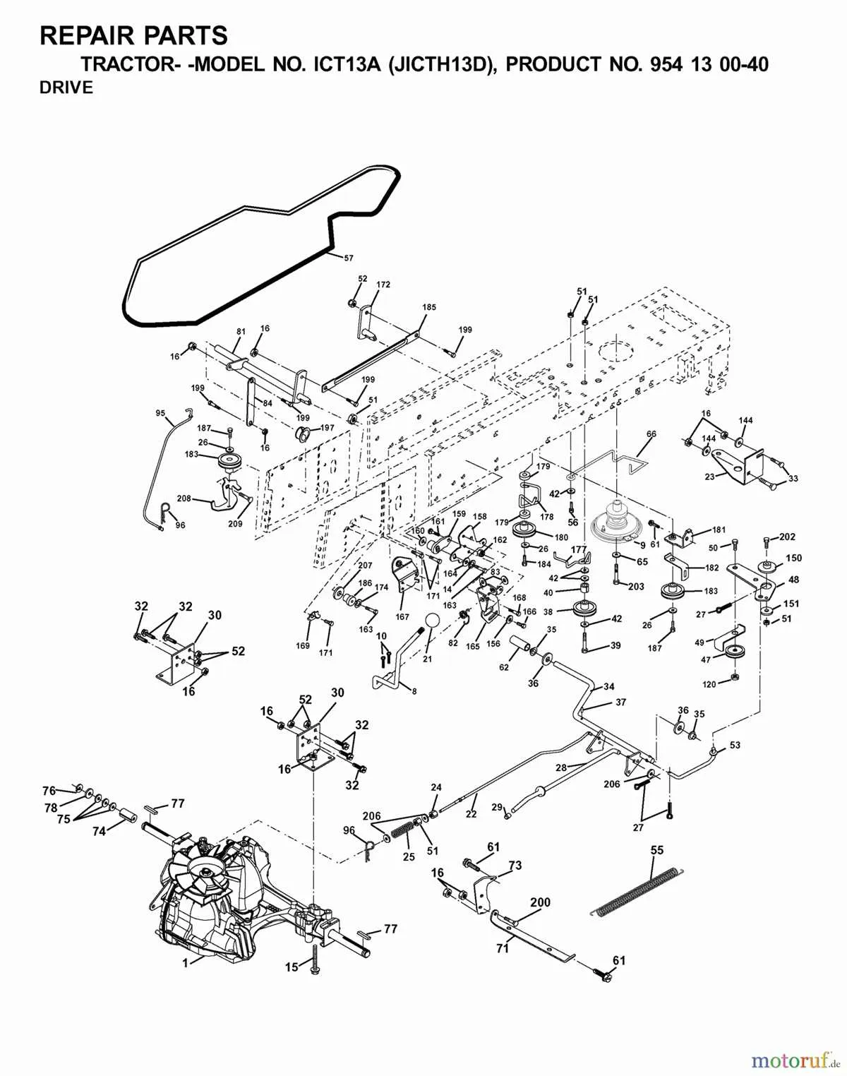 Poulan Pro Riding Mower Drive Belt Diagram Guide