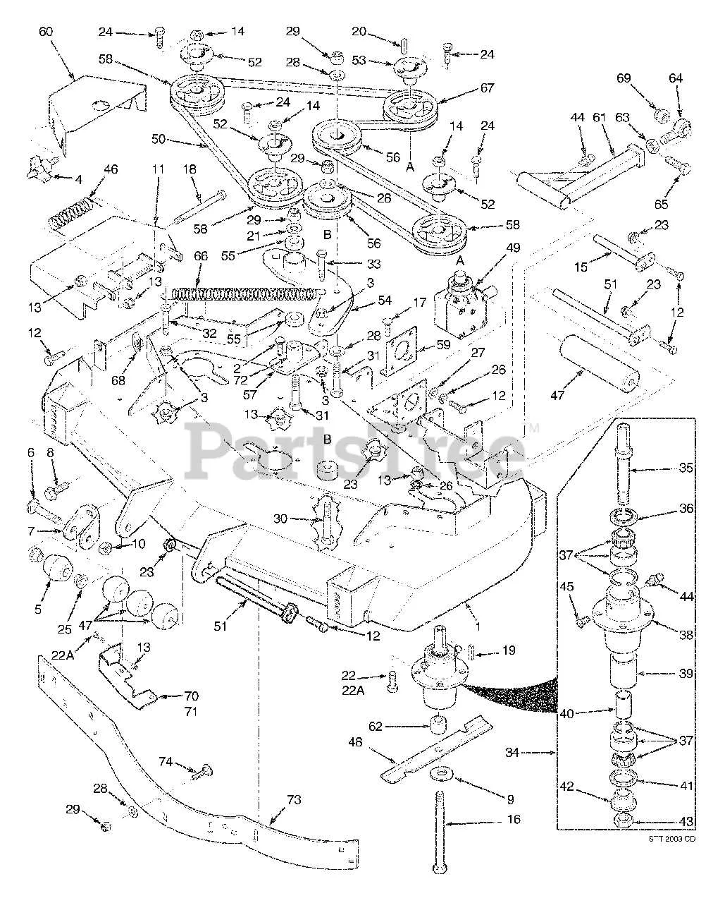 scag turf tiger 2 belt diagram