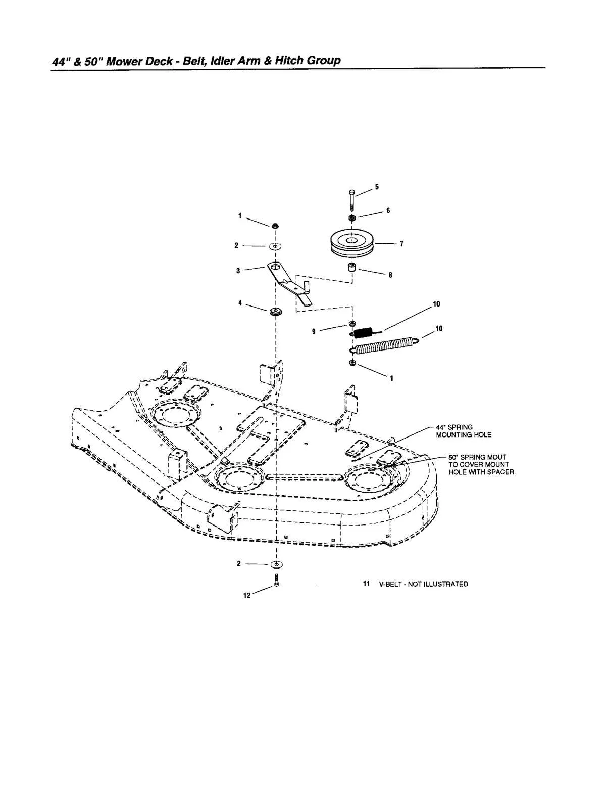 snapper 42 inch deck belt diagram