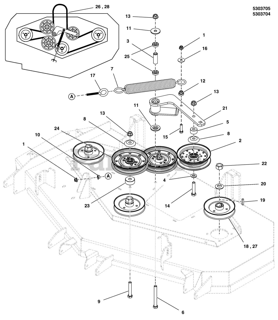 snapper pro 61 deck belt diagram snapper pro 61 deck belt diagram