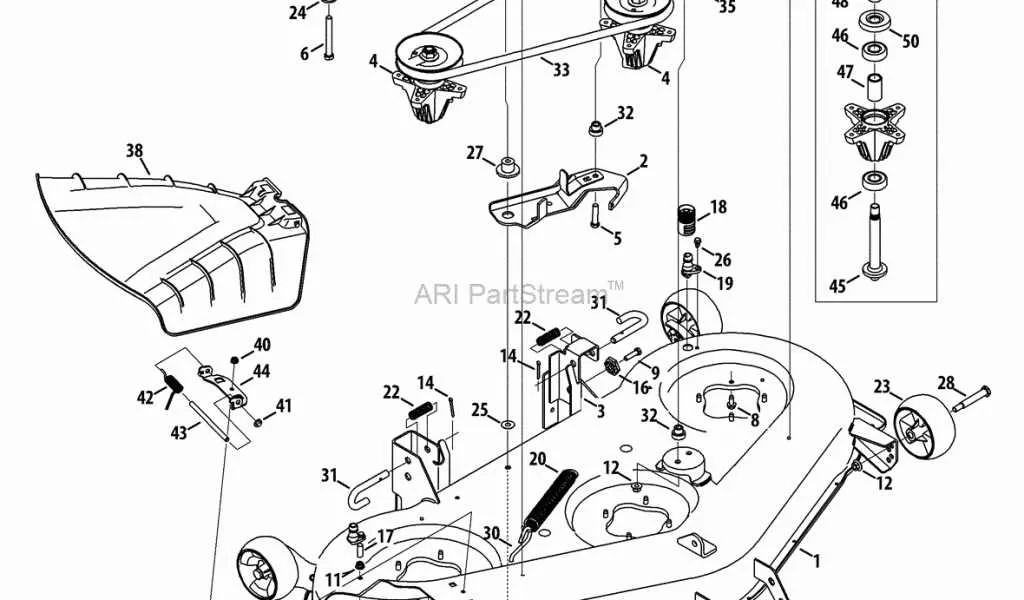 troy bilt 13an77bs011 belt diagram