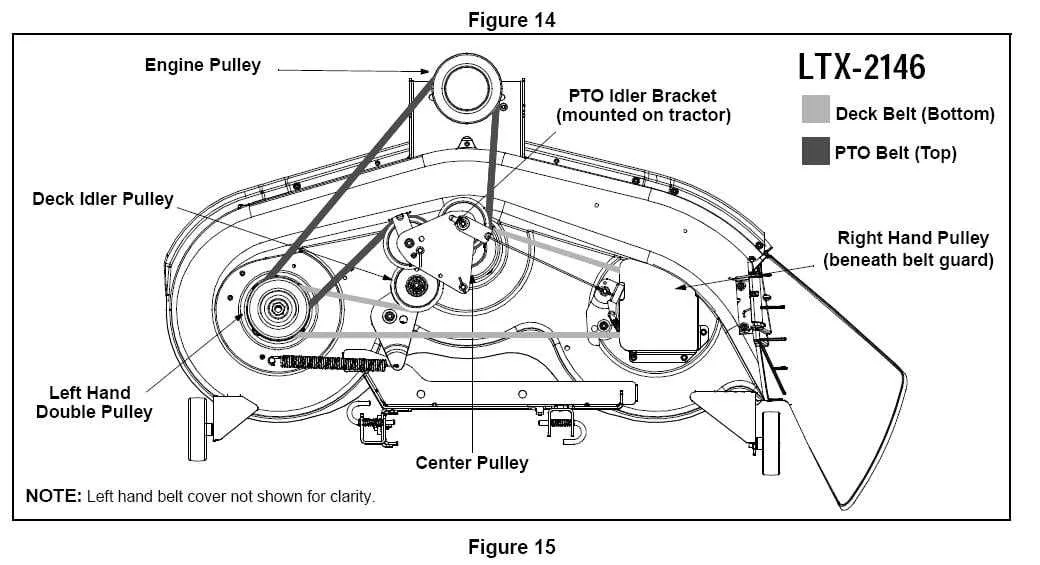 troy bilt 46 inch deck belt diagram