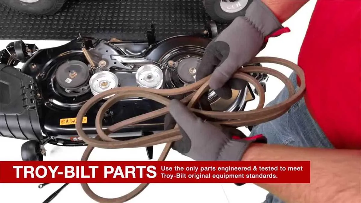 troy bilt pony 42 inch deck belt diagram