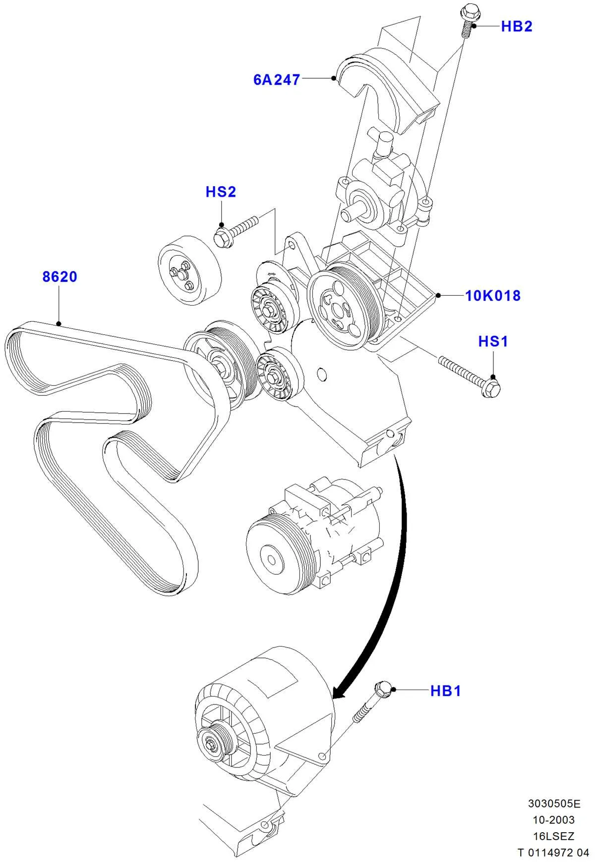 2016 ford fiesta serpentine belt diagram