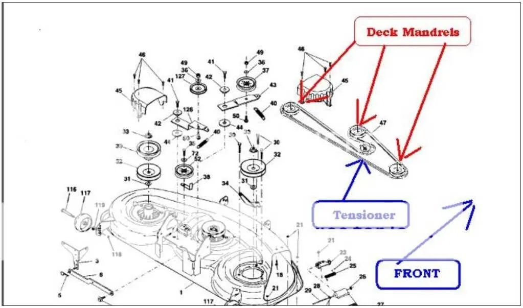 craftsman r1000 belt diagram