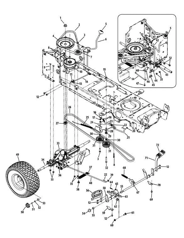 cub cadet ltx 1050 belt diagram