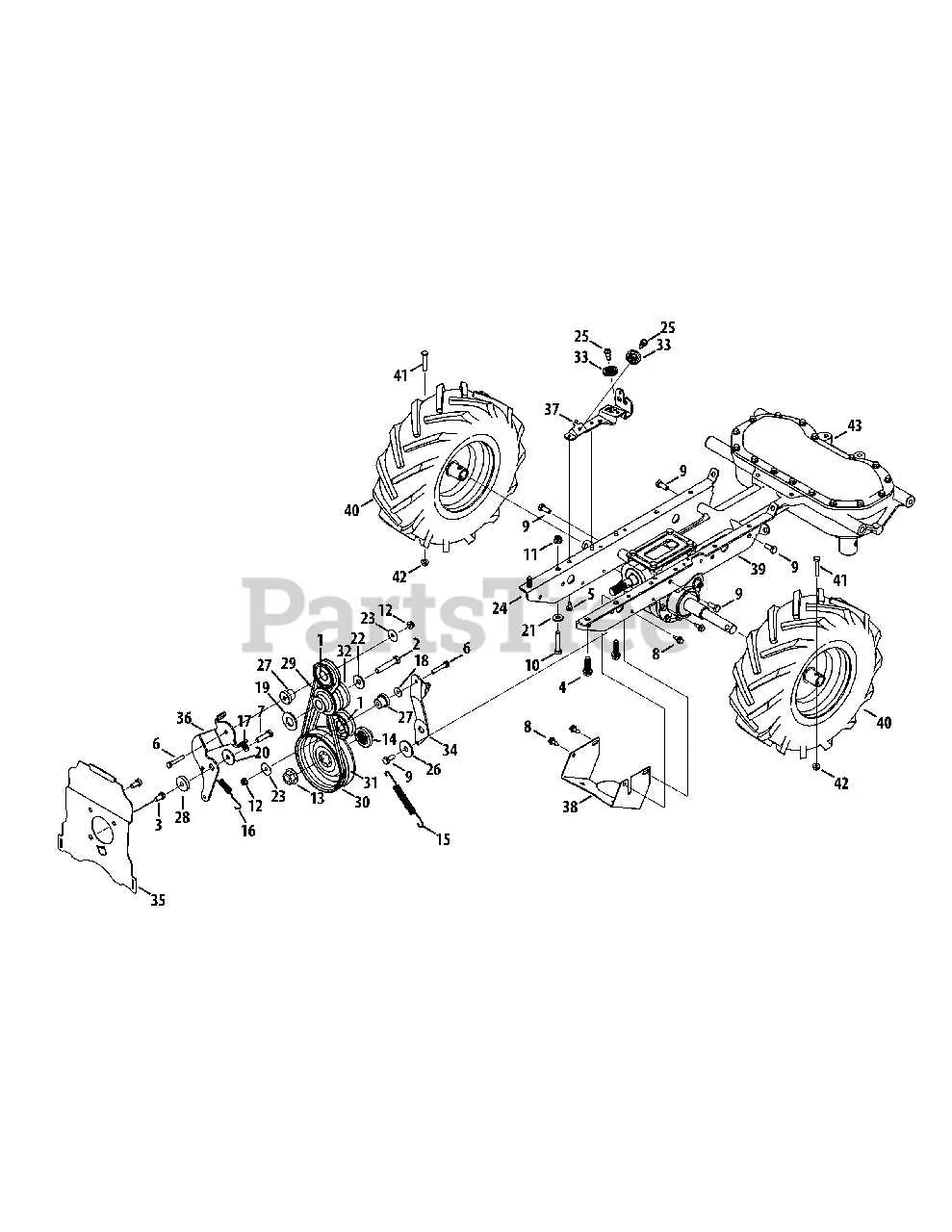 cub cadet tiller belt diagram