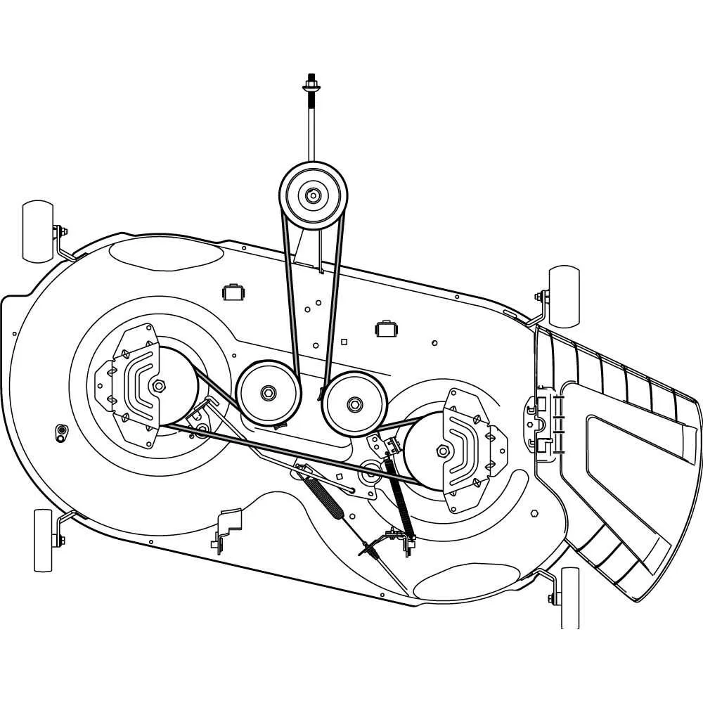 cub cadet xt1 42 belt diagram
