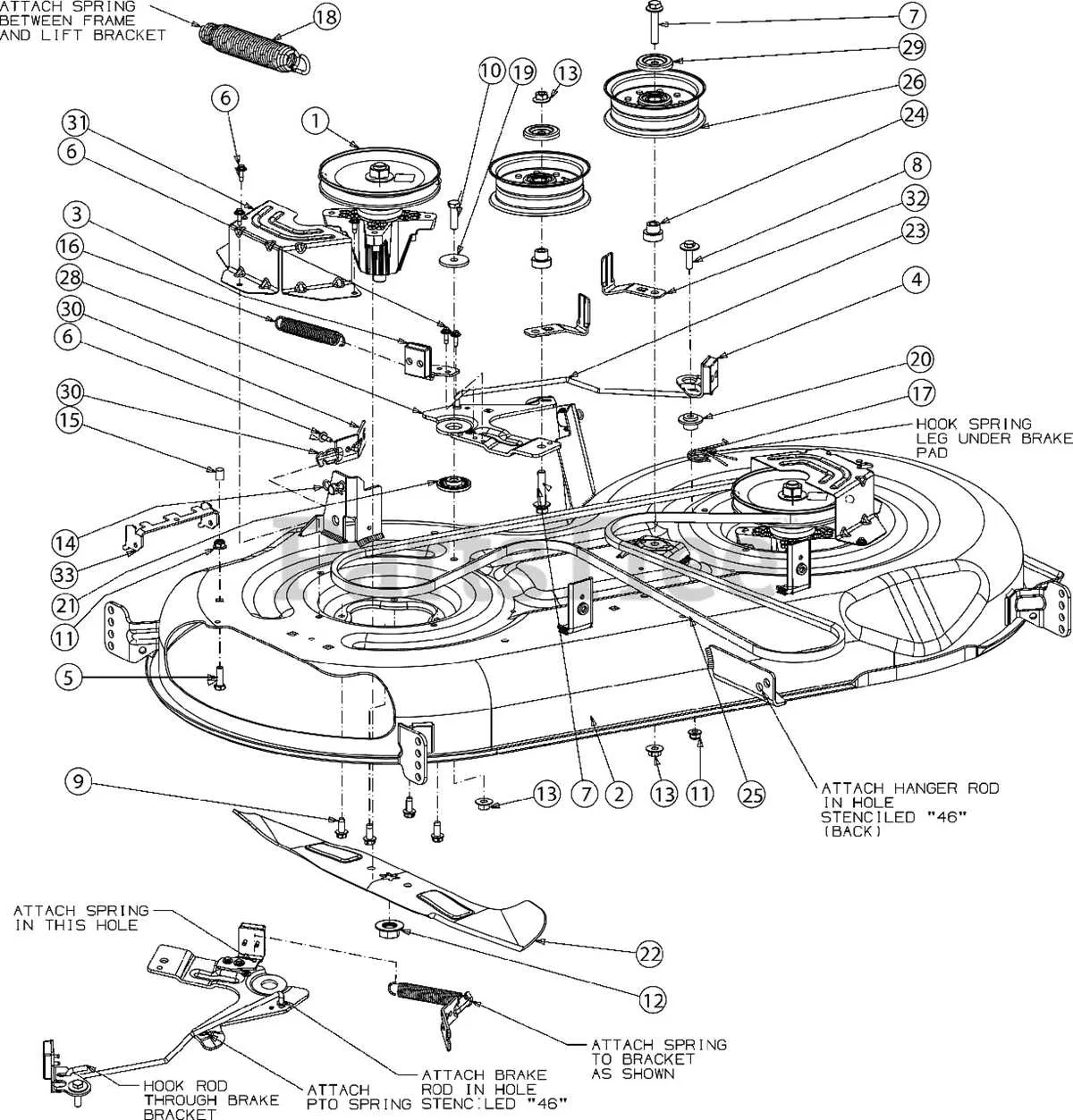 cub cadet xt1 46 belt diagram