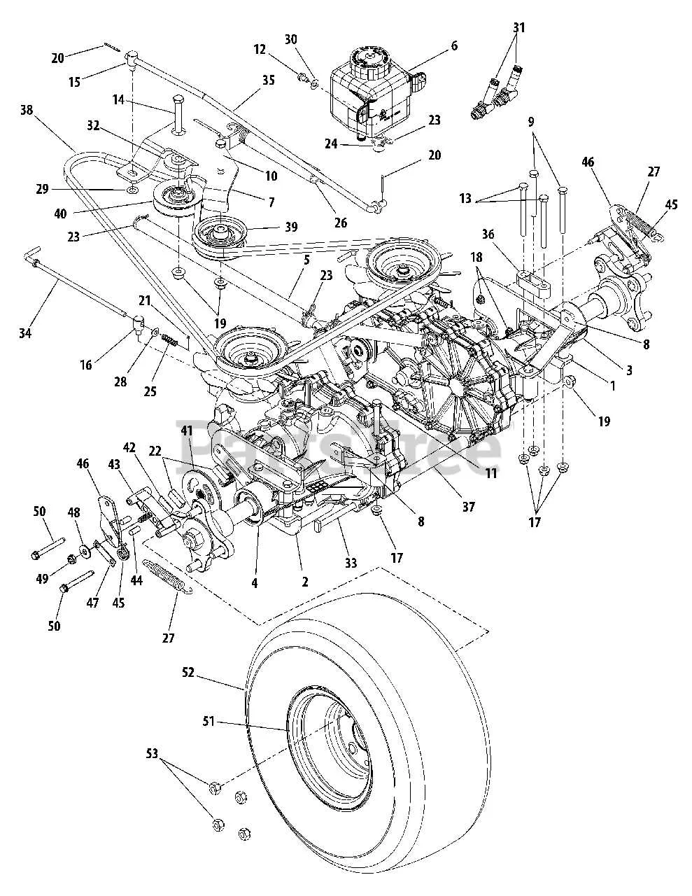 cub cadet z force belt diagram