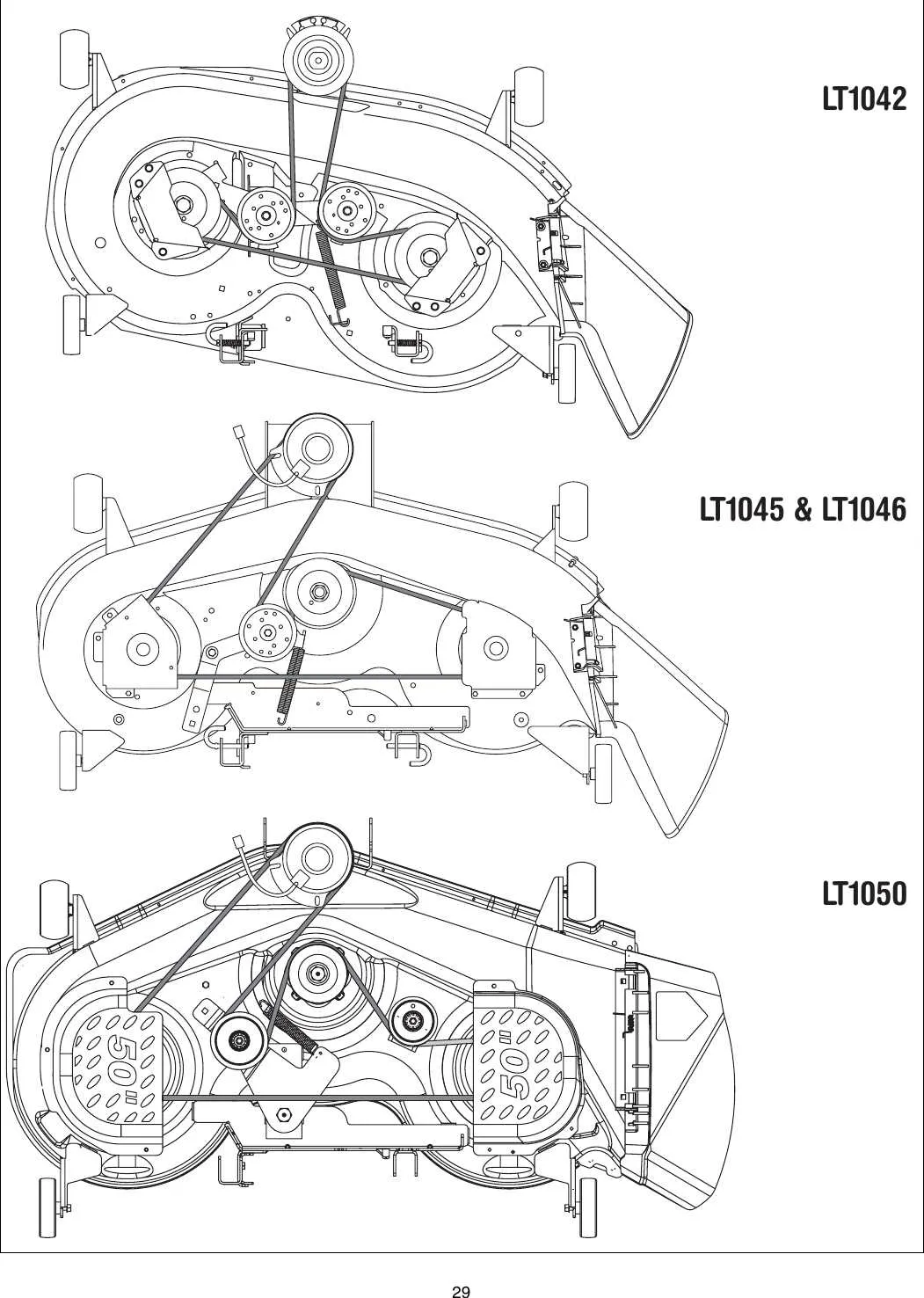 cub cadet zt1 54 transmission belt diagram