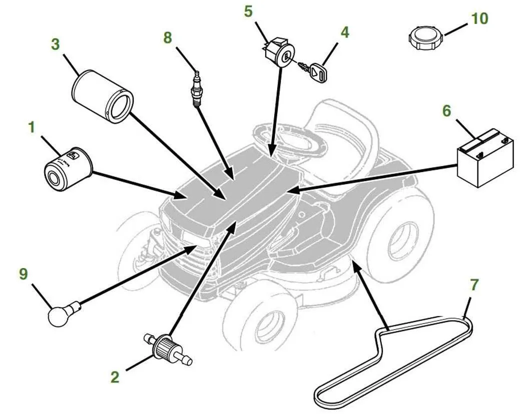d140 deck belt diagram