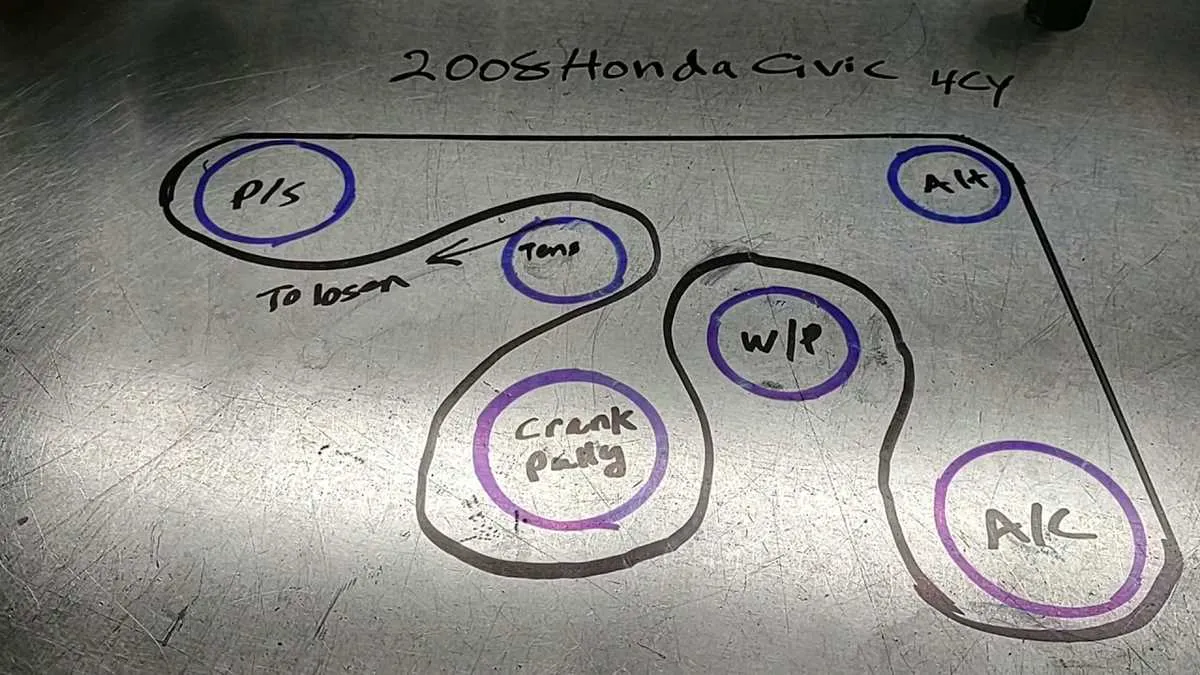 2009 honda civic si serpentine belt diagram 2009 honda civic si serpentine belt diagram