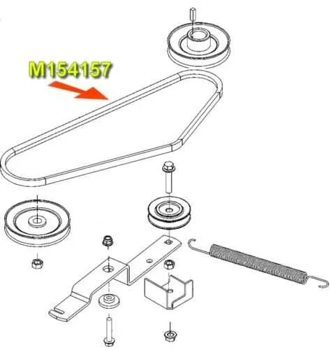 john deere z425 drive belt diagram