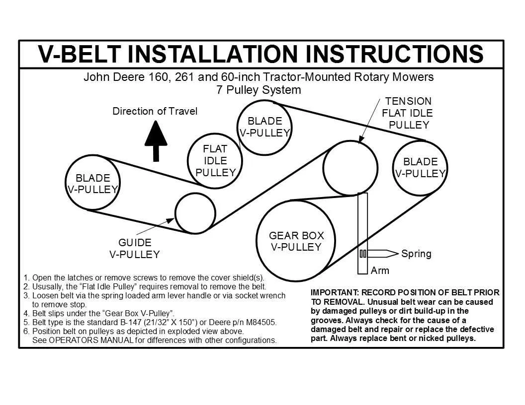 john deere d125 belt diagram