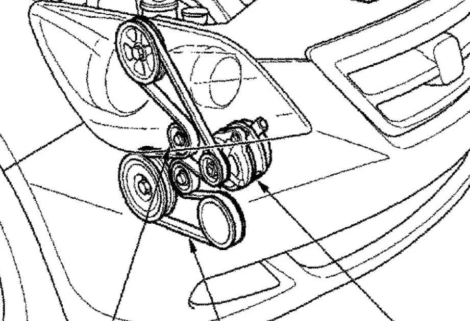 2005 honda crv serpentine belt diagram