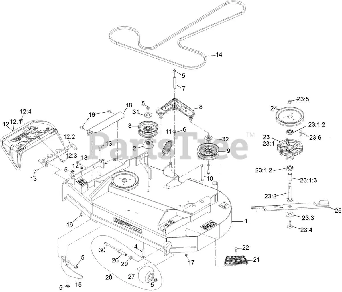 exmark s series belt diagram