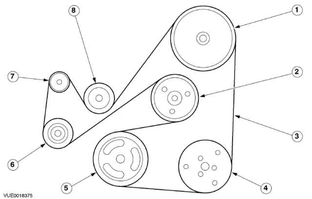 ford focus drive belt diagram